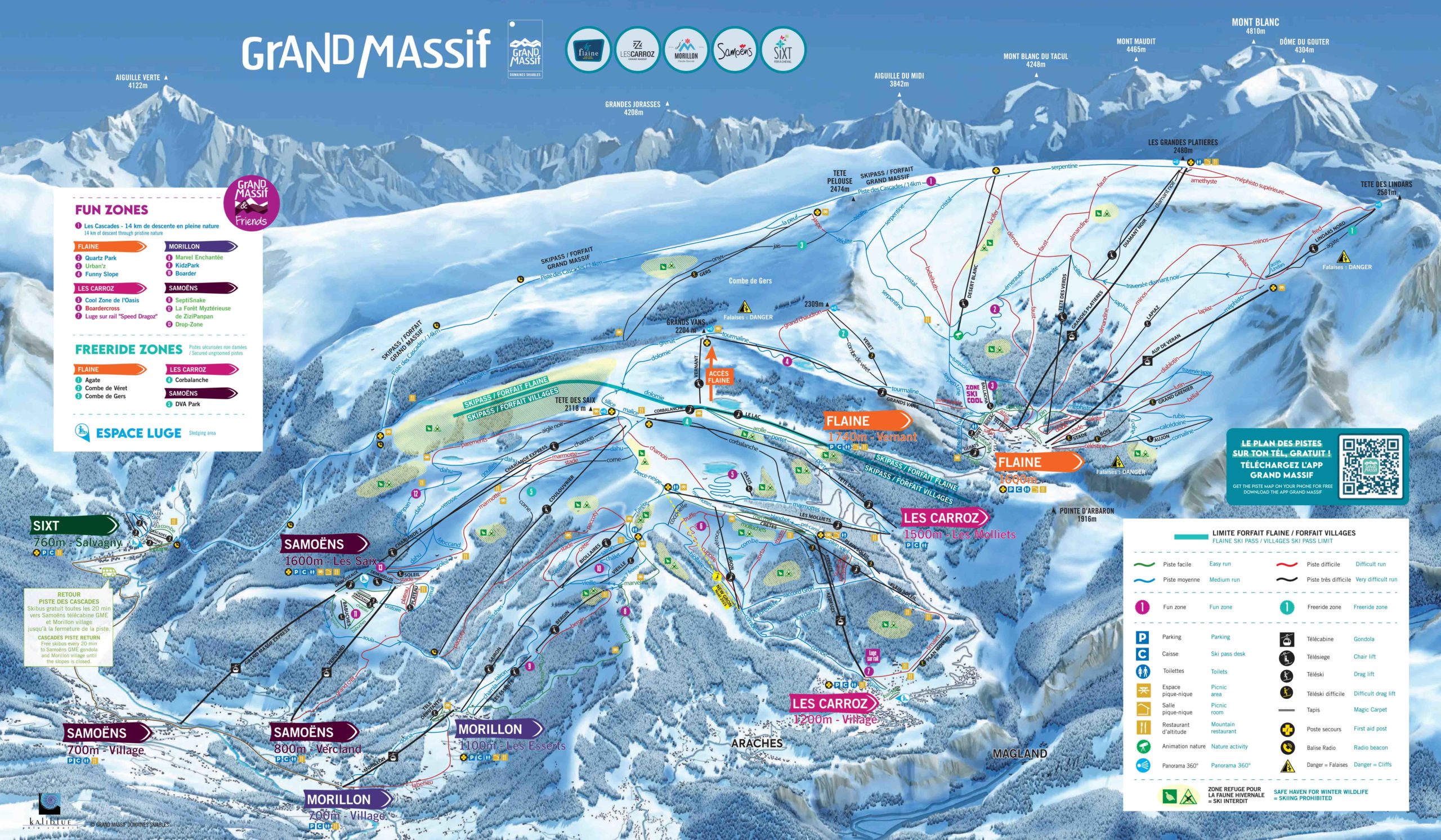 Map of Flaine