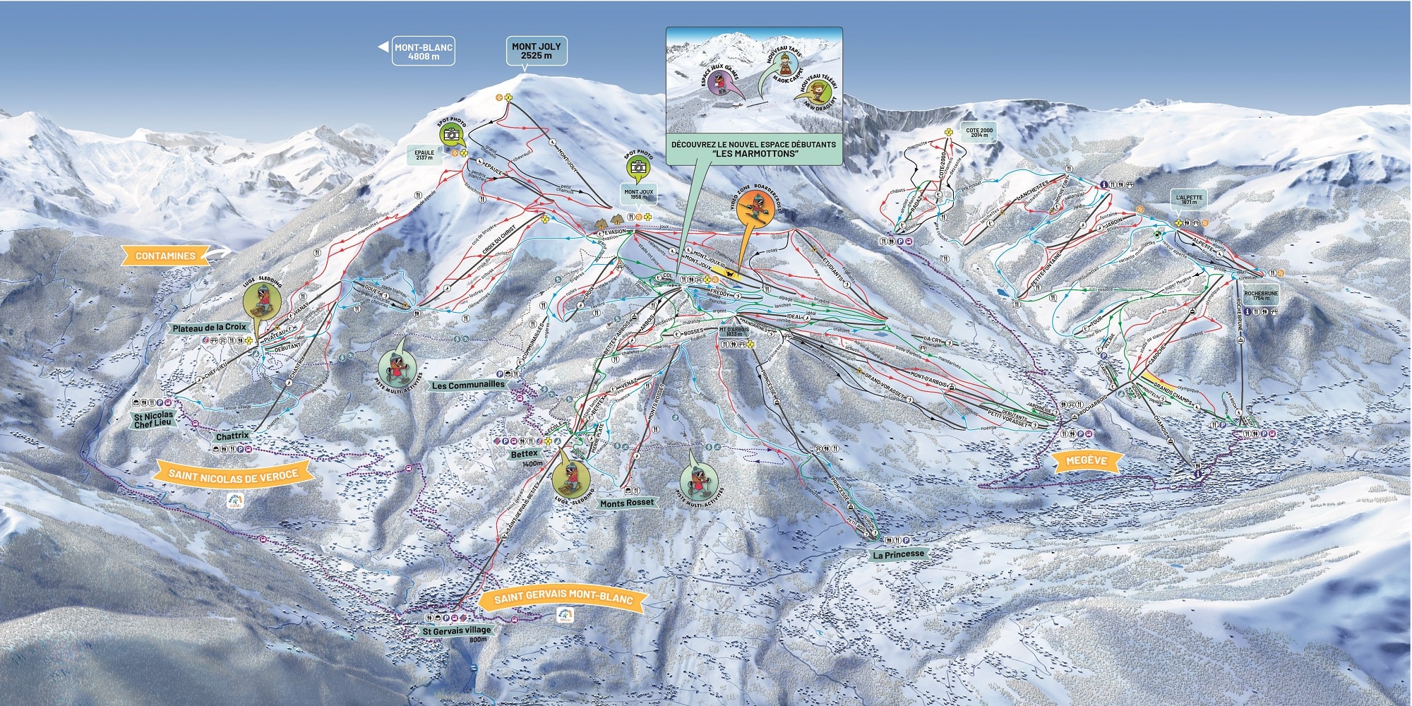 Map of Megeve