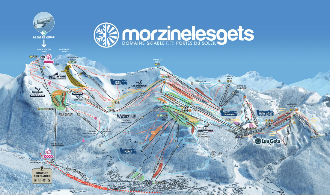 Map of Morzine