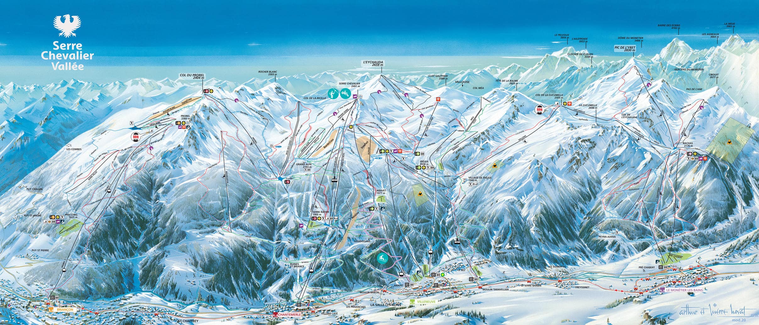 Map of Serre Chevalier