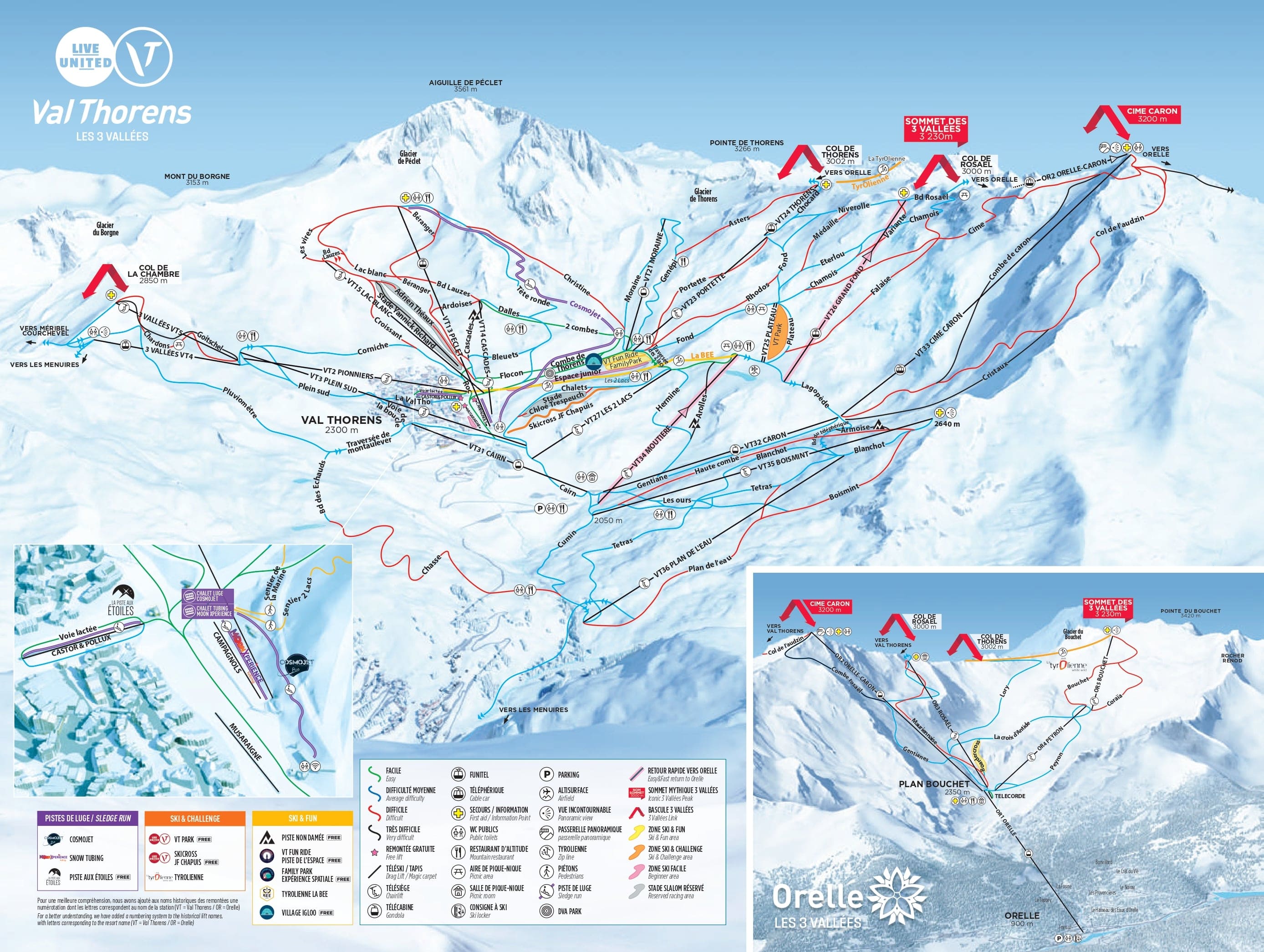 Map of Val Thorens