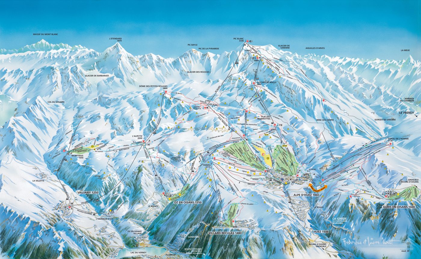 Map of Vaujany